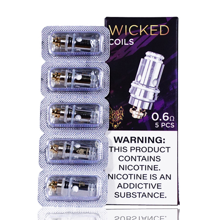 SnowWolf AFENG Wicked Coils (5-Pack) 0.6ohm with packaging