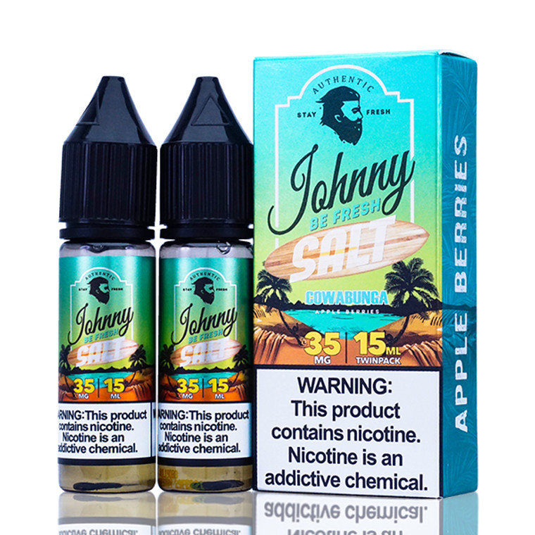 Cowabunga by Johnny Apple Vapes Salt 30ml with Packaging