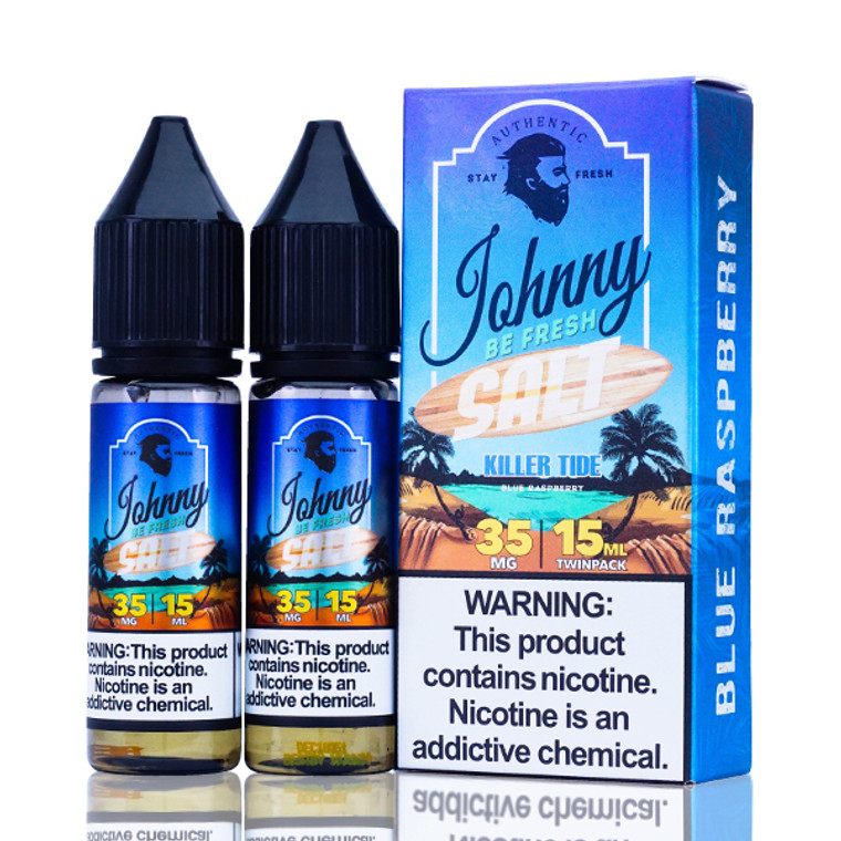 Killer Tide By Johnny Apple Vapes  Salt E-Liquid with Packaging