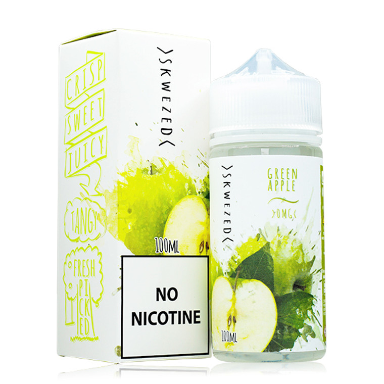 Green Apple By Skwezed E-Liquid with packaging