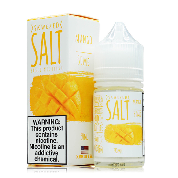 Mango By Skwezed Salt E-Liquid with packaging