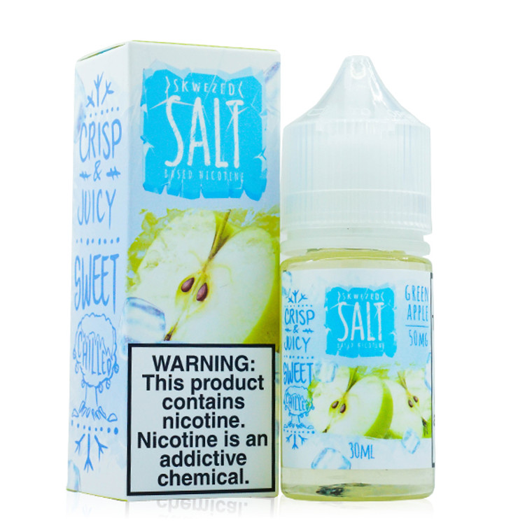 Green Apple ICE Salt By Skwezed E-Liquid with Packaging