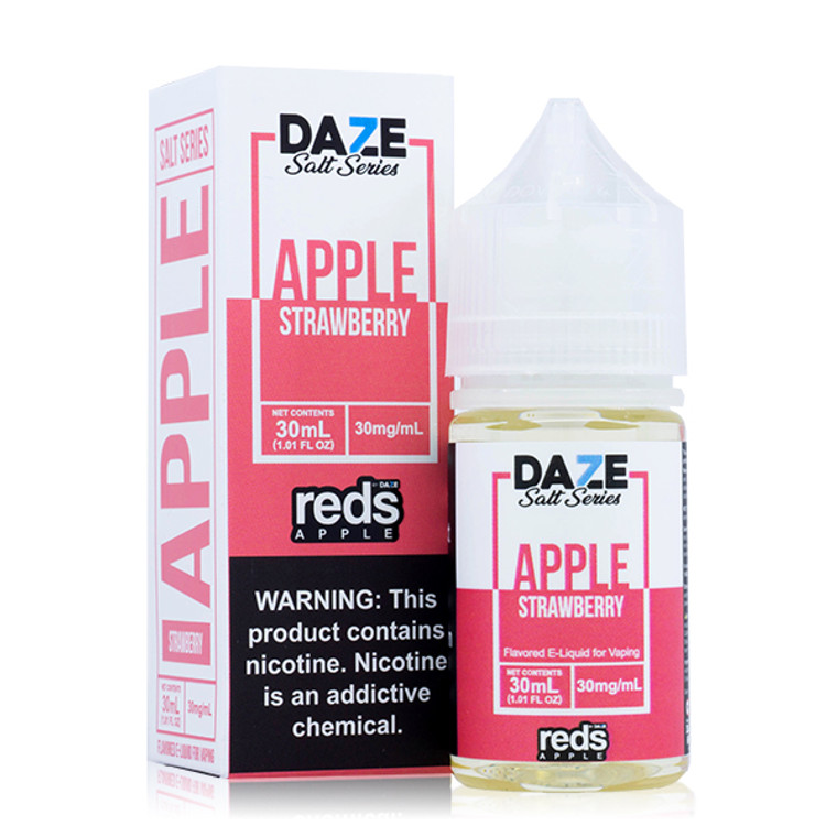 Reds Strawberry by 7 Daze Salts E-Liquid with Packaging