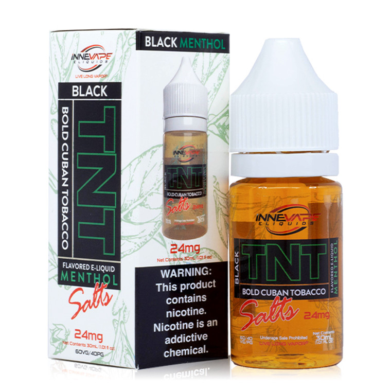 TNT Black Menthol by Innevape Salt 30ml with Packaging