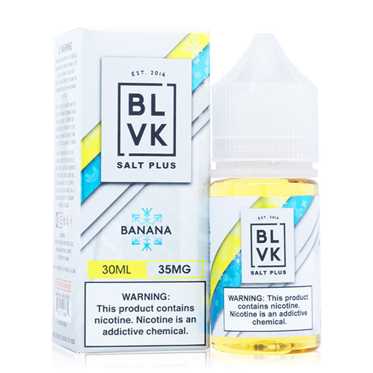 Nana Ice (Banana Ice) by BLVK Salt Plus E-Liquid with Packaging