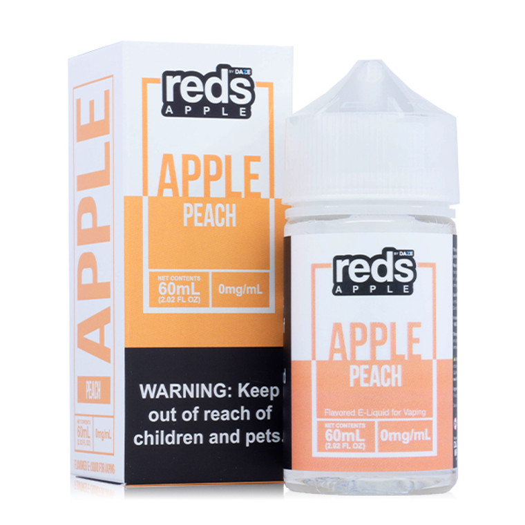 Reds Peach by 7 Daze E-Liquid with Packaging