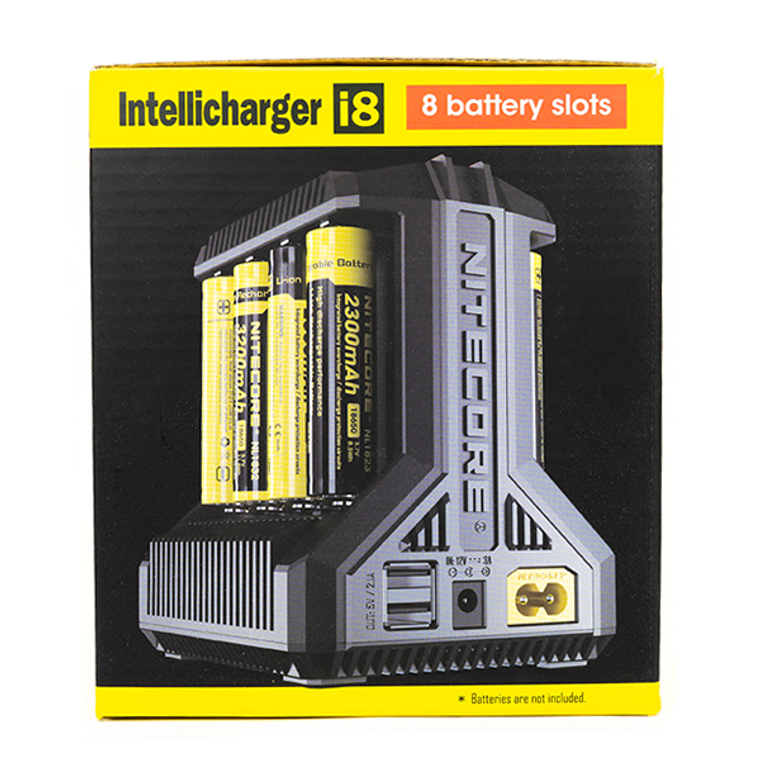 Nitecore i8 Intelligent Battery Charger (8-Bay) Box