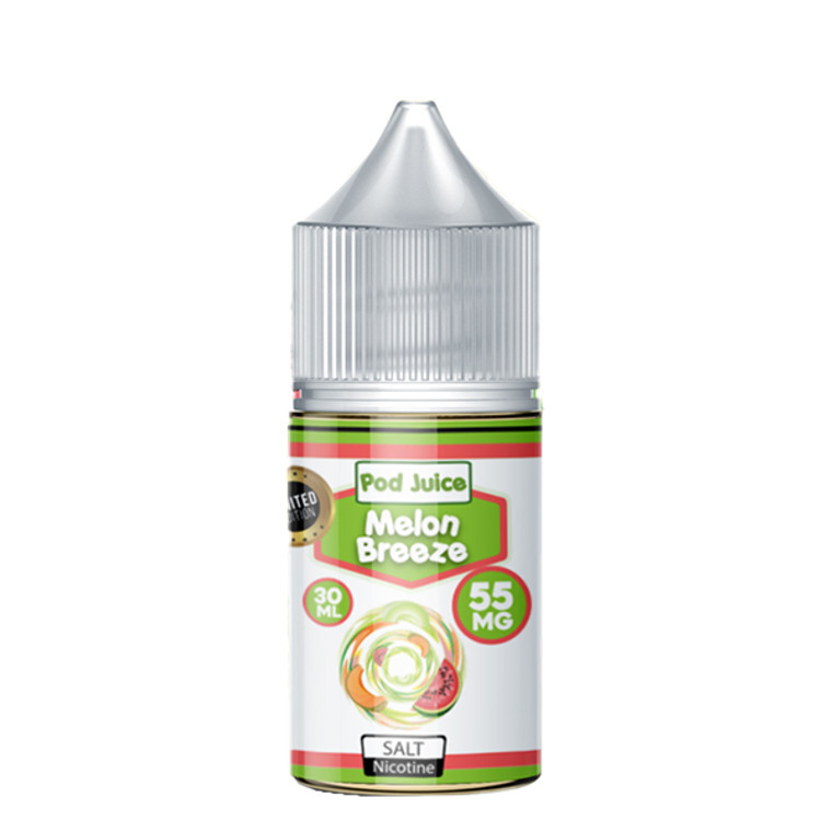 Melon Breeze Salt by Pod Juice E-Liquid Bottle