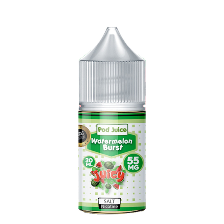 Watermelon Head (Burst) Salt by Pod Juice E-Liquid Bottle