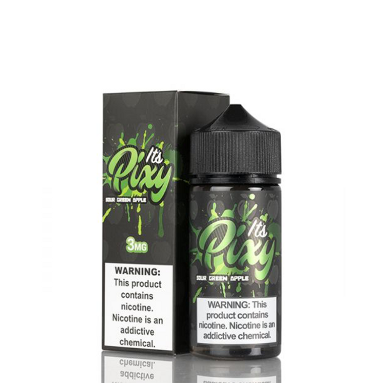 Sour Green Apple by It's Pixy E-Liquid 100ml with Packaging