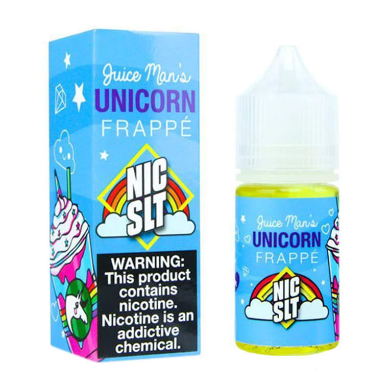 Unicorn Frappe Salt By Juice Man E-Liquid with Packaging