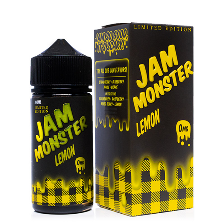 Lemon by Jam Monster E-Liquid with Packaging