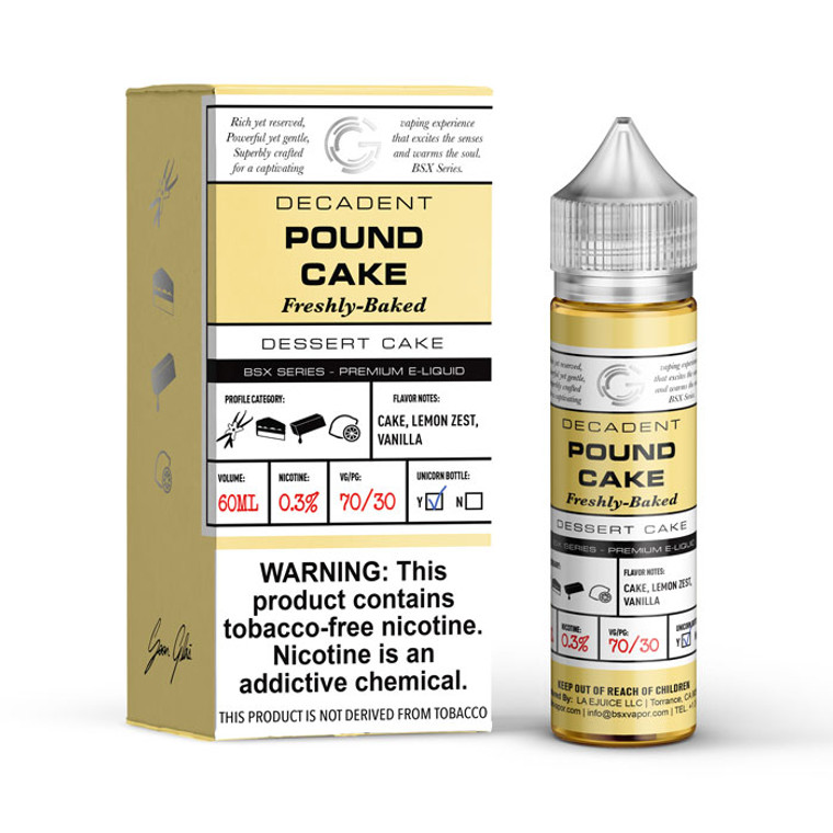 Pound Cake by Glas BSX Series 60ml with Packaging