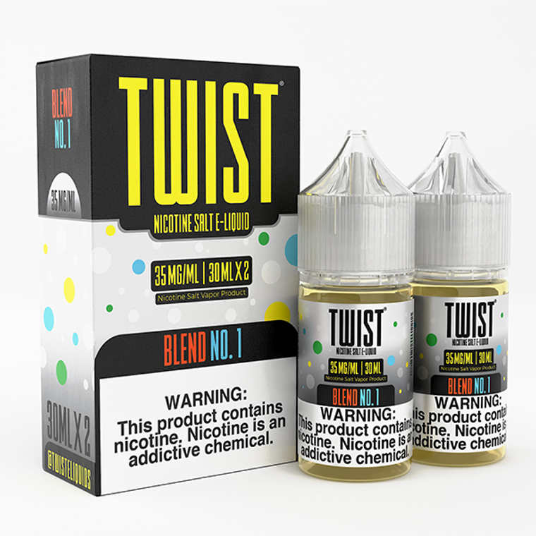 Blend No.1 By Twist Salts E-Liquid with Packaging