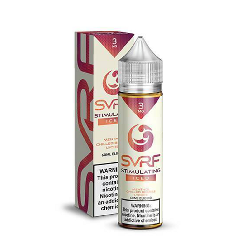 Stimulating Iced By SVRF E-Liquid with Packaging