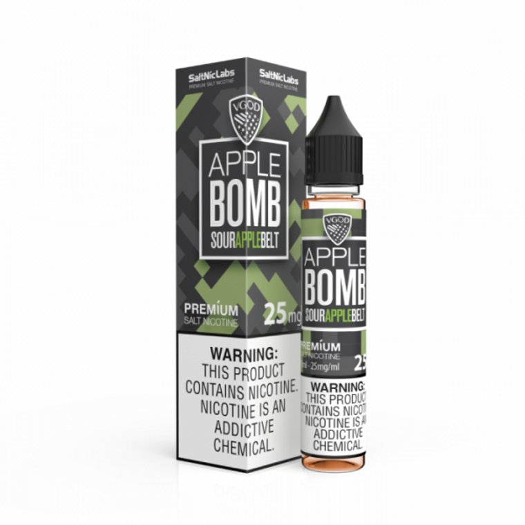 Apple Bomb By VGOD Salt E-Liquid with Packaging