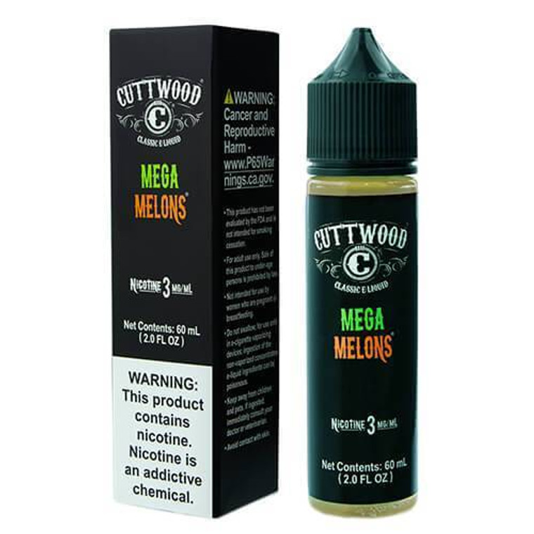 Mega Melons by Cuttwood E-Liquid (60ML) with Packaging