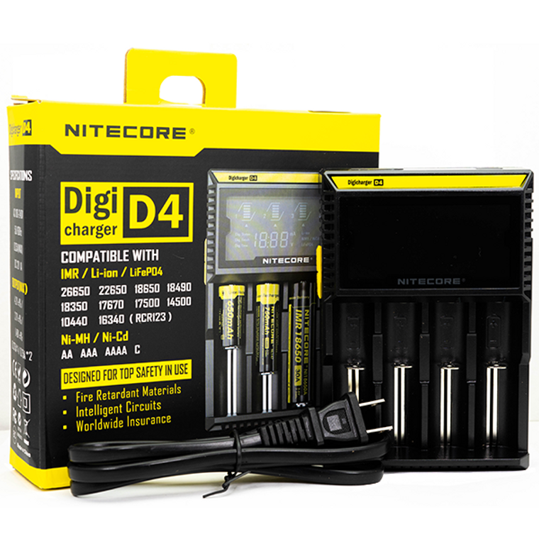 Nitecore Digicharger D4 Battery Charger with Packaging