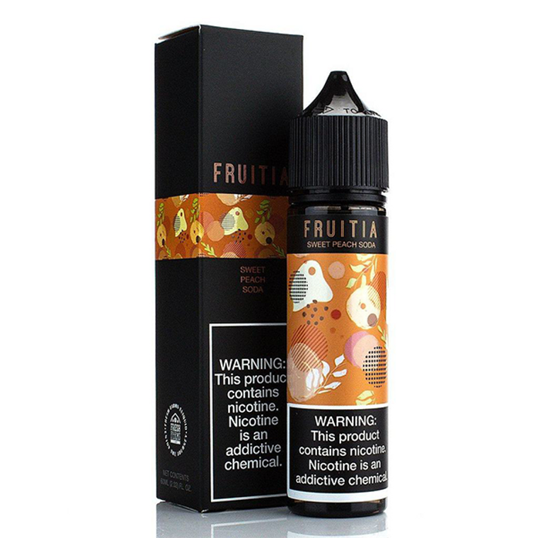 Sweet Peach by Fruitia E-Liquid with Packaging