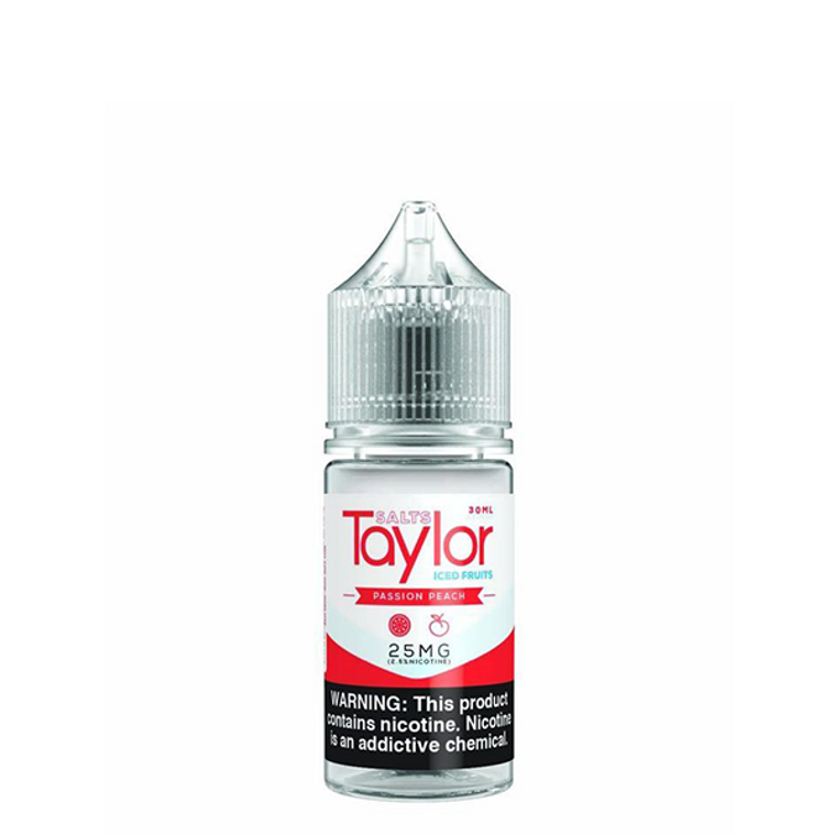 Passion Peach ICED by Taylor Salt E-Liquid Bottle