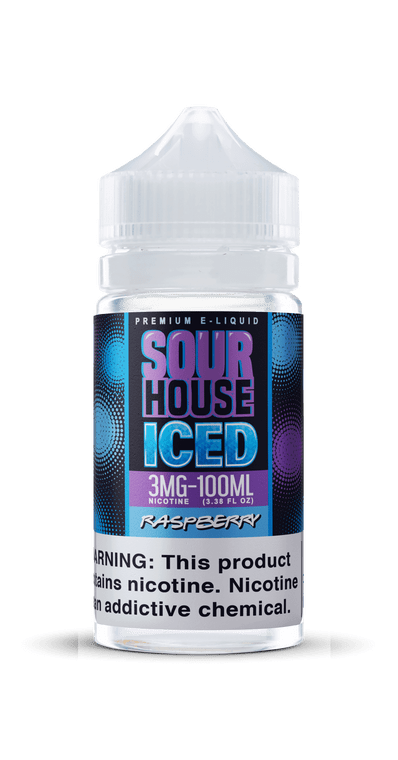 Raspberry Iced by Sour House E-Liquid Bottle