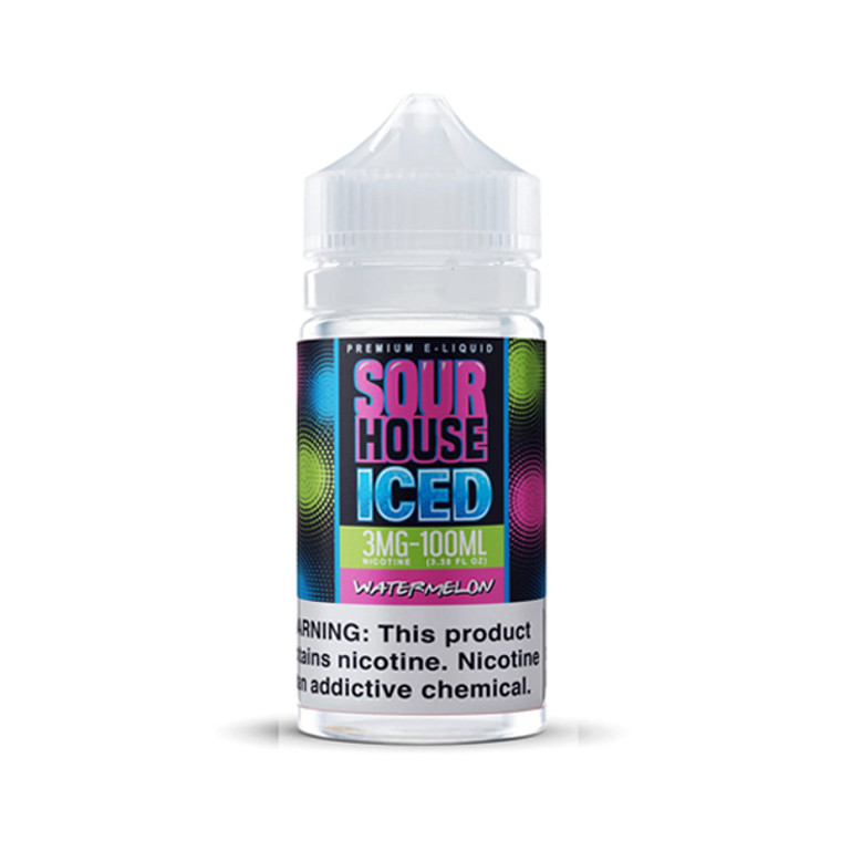 Watermelon Iced by Sour House E-Liquid bottle
