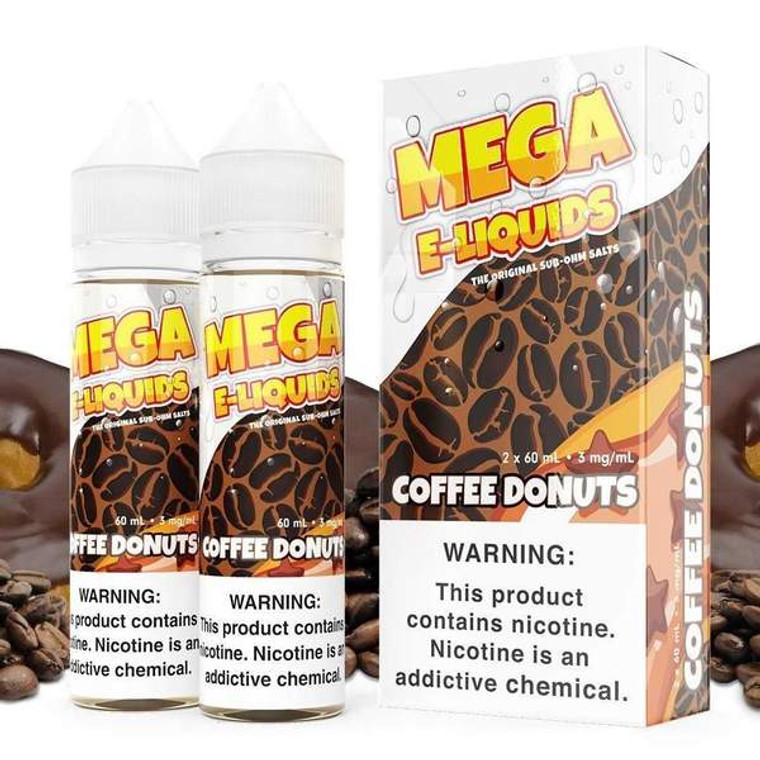 Coffee Donuts by Mega E-Liquid with Packaging