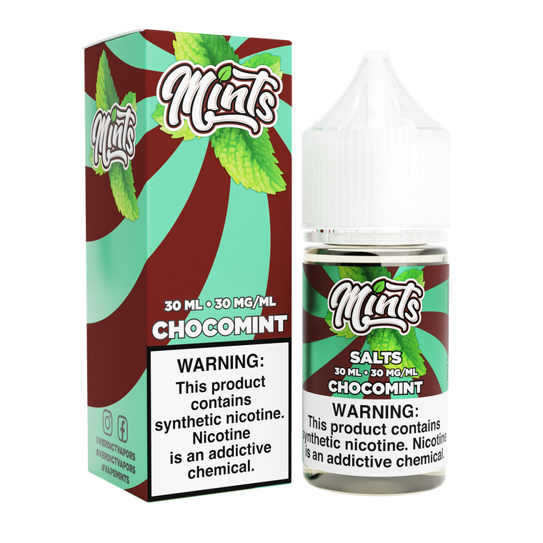 Chocomint by Mints Salt E-Liquid with Packaging