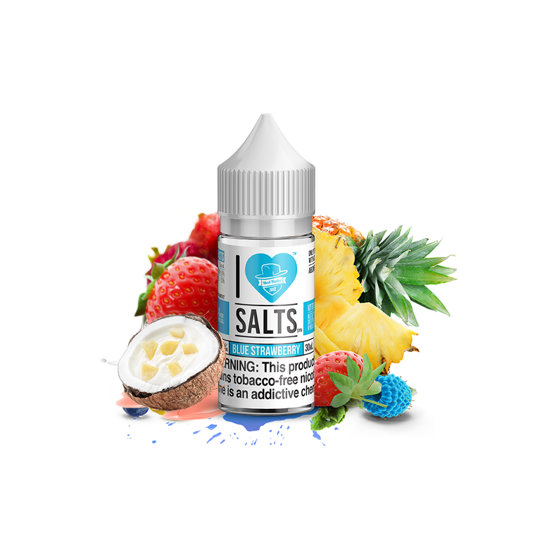 Blue Strawberry by I Love Salts E-Liquid Bottle