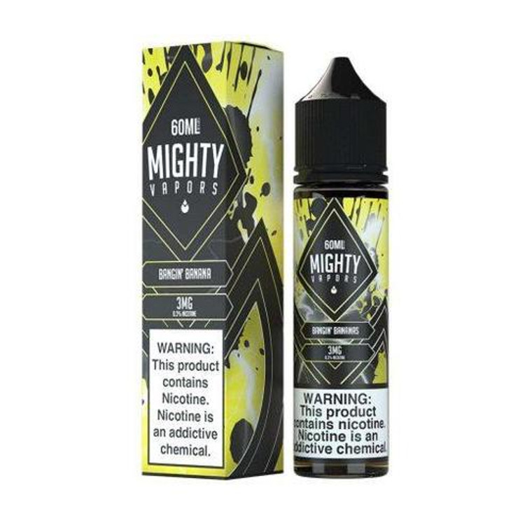 Bangin Bananas by Mighty Vapors E-Liquid with Packaging
