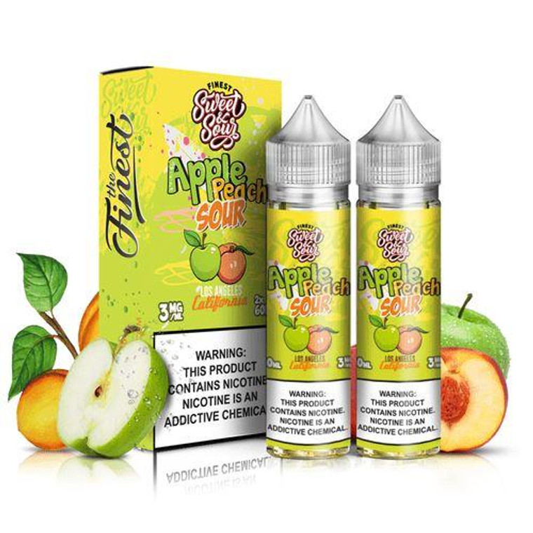 Apple Peach Sour by Finest Sweet & Sour E-Liquid with Packaging