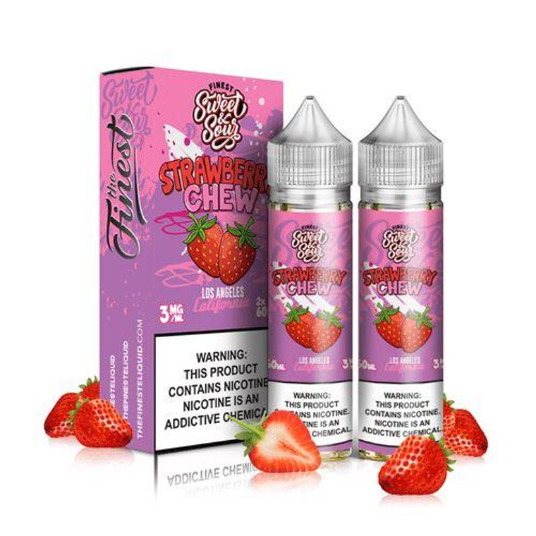 Strawberry Chew by Finest Sweet & Sour E-Liquid with Packaging