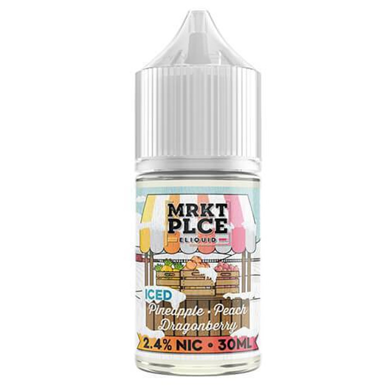 Iced Pineapple Peach Dragonberry by MRKT PLCE Salt E-Liquid Bottle