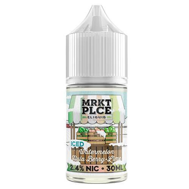 Iced Watermelon Hulaberry Lime by MRKT PLCE Salt E-Liquid Bottle