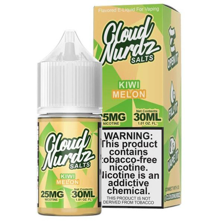 Kiwi Melon by Cloud Nurdz TFN Salts E-Liquid with Packaging