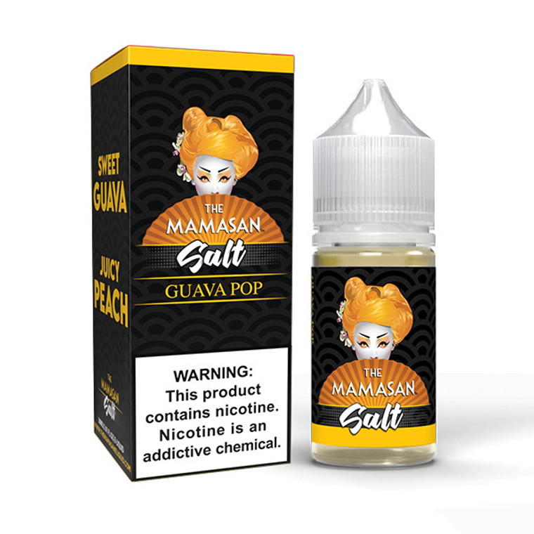 Guava Pop (Guava Peach) The Mamasan Salts Series 30mL with Packaging