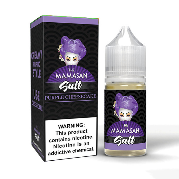 Purple Cheesecake (Taro Cheesecake) The Mamasan Salts 30mL with Packaging