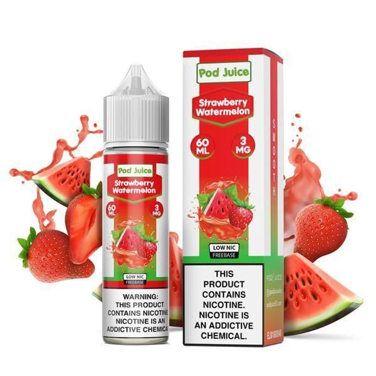 Strawberry Watermelon by Pod Juice E-Liquid with Packaging