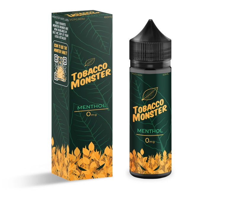 Menthol by Tobacco Monster E-Liquid with Packaging