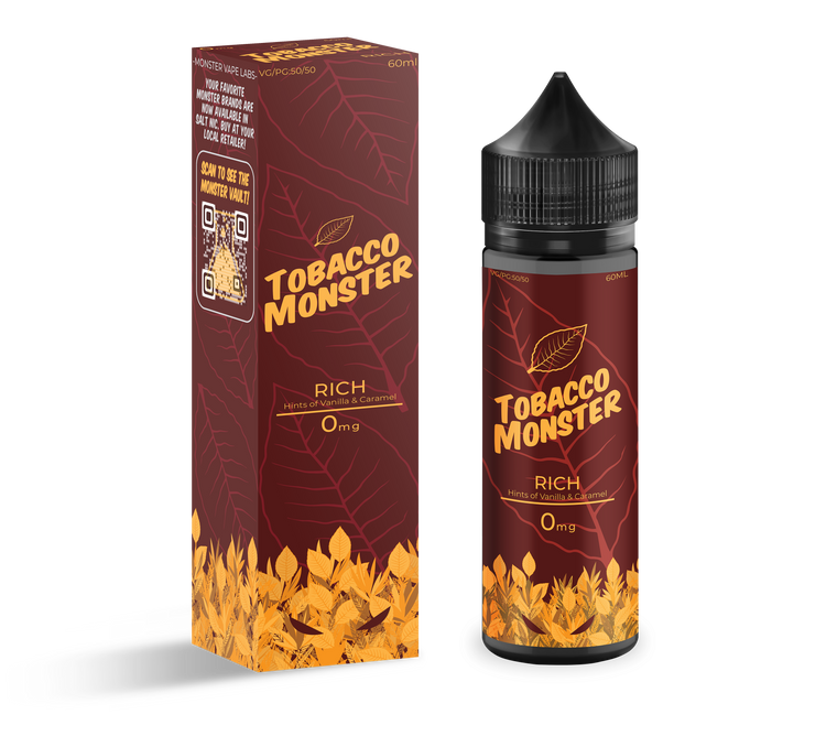 Rich by Tobacco Monster E-Liquid with Packaging