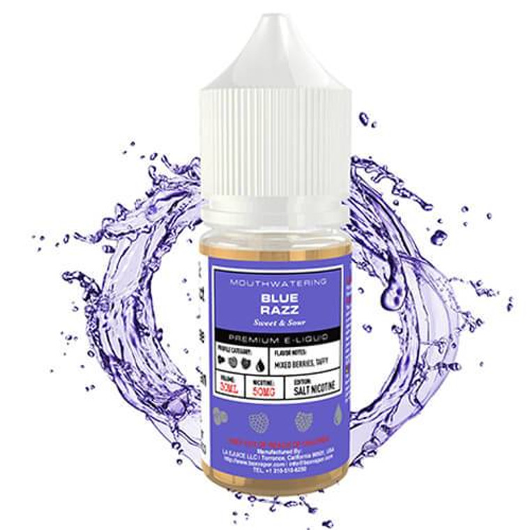 Blue Razz By GLAS BSX Salt E-Liquid Bottle