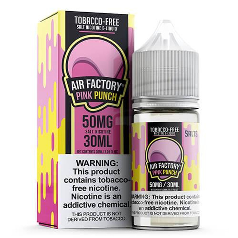 Pink Punch by Air Factory Salt Tobacco-Free Nicotine Nicotine E-Liquid with Packaging