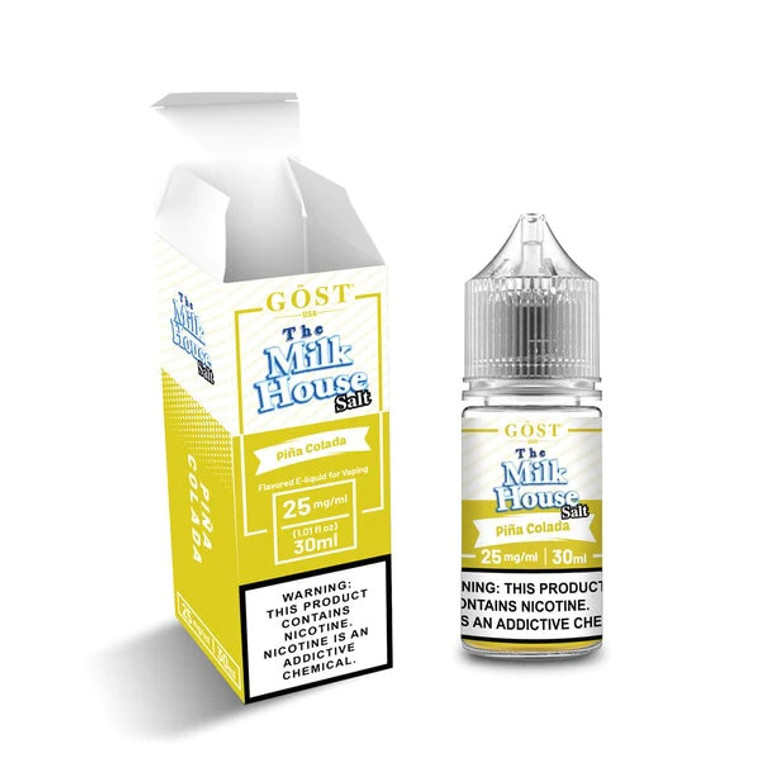Gost The Milk House Salts 30mL Pina Colada with Packaging
