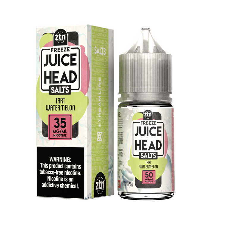 Tart Watermelon Freeze Juice Head Salts (ZTN) E-Liquid with Packaging