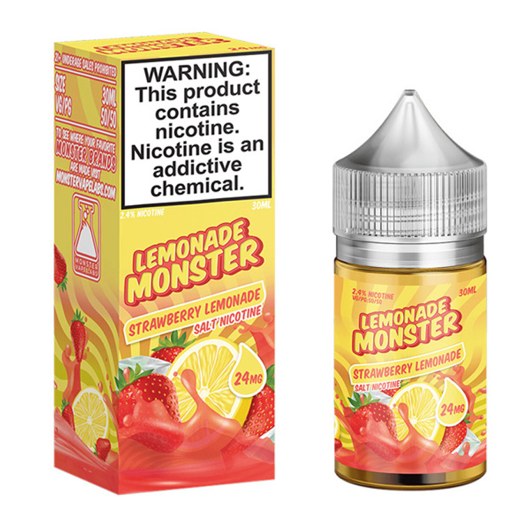 Strawberry Lemonade by Lemonade Monster Salts with packaging