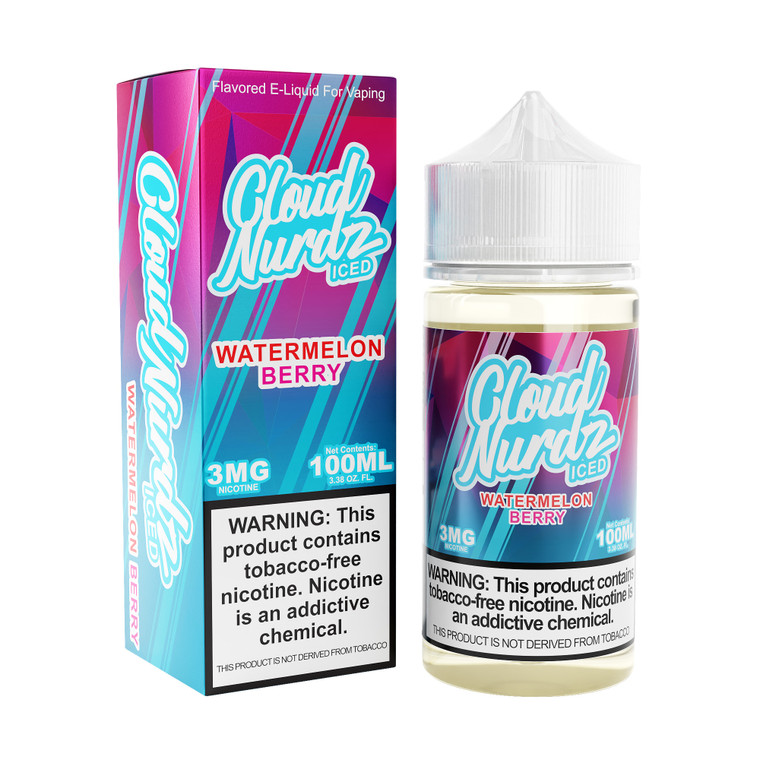 Watermelon Berry Iced Cloud Nurdz Ice TFN 100mL with packaging