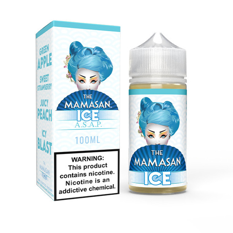 A.S.A.P. Ice (Apple Peach Strawberry Ice) The Mamasan 100mL with packaging