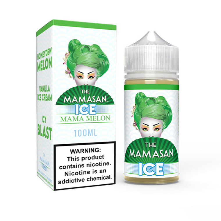 Mama Melon Ice (Honeydew Melon Ice) by The Mamasan Series | 100mL with Packaging