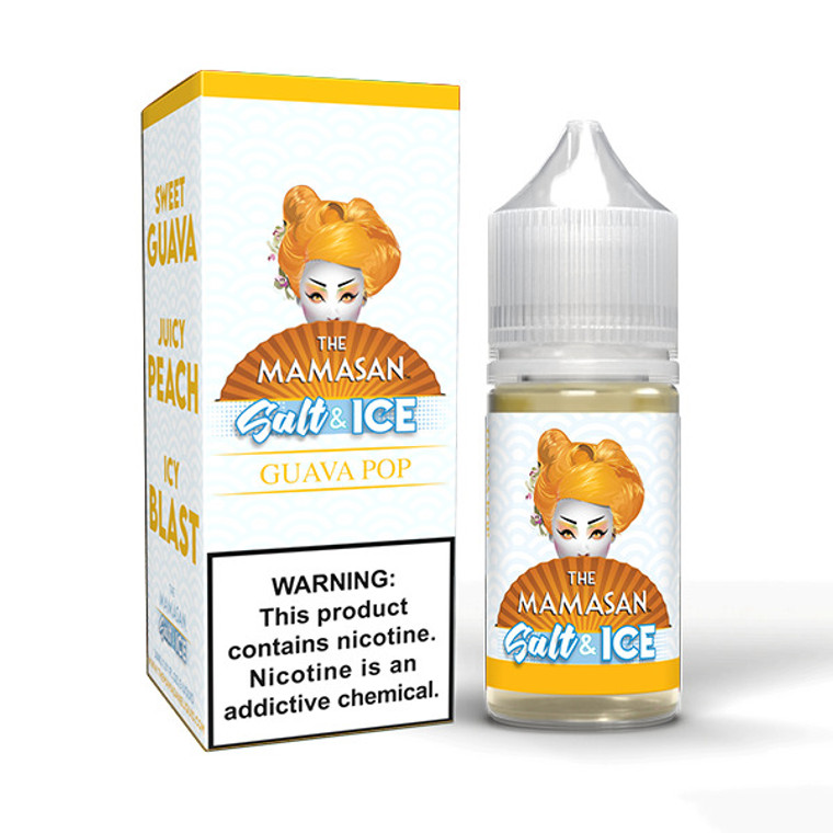 Guava Pop Ice (Guava Peach Ice) by The Mamasan Salts Series | 30mL with Packaging