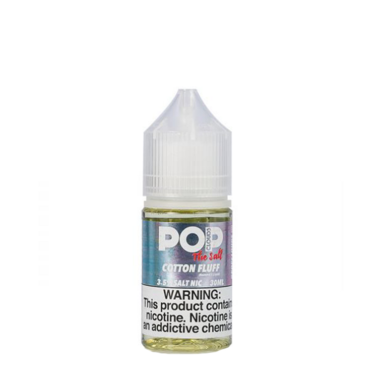 Cotton Fluff by Pop Clouds Salt E-Liquid Bottle